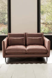 The Lola 2 Seater Sofa in Luxe Pink Velvet - thumbnail 5