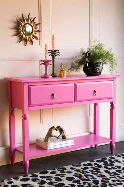 Beautiful Hot Pink Console Table - image 1