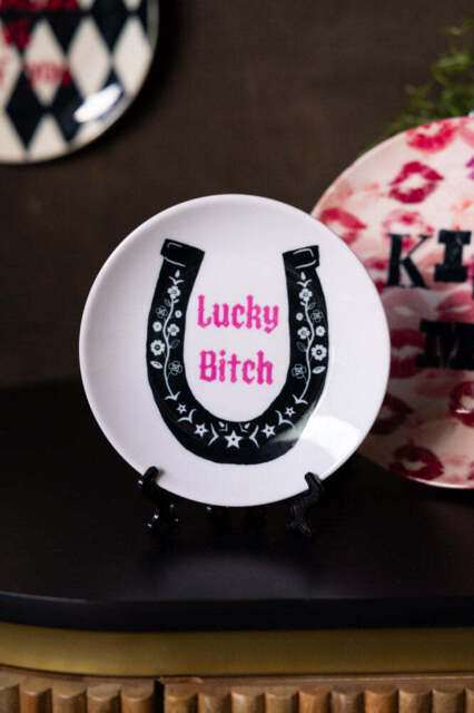 Lucky Bitch Decorative Wall Plate - image 1