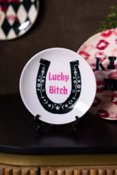 Lucky Bitch Decorative Wall Plate - thumbnail 1