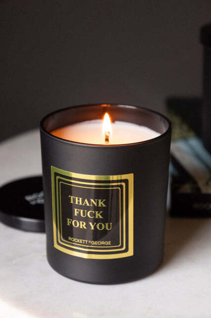 Thank Fuck For You Scented Candle - Leather & Tobacco - image 1