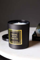 Thank Fuck For You Scented Candle - Leather & Tobacco - thumbnail 5