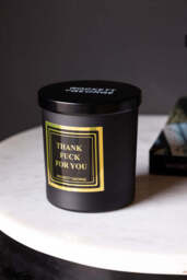 Thank Fuck For You Scented Candle - Leather & Tobacco - thumbnail 4