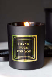 Thank Fuck For You Scented Candle - Leather & Tobacco - thumbnail 3