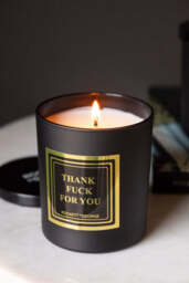 Thank Fuck For You Scented Candle - Leather & Tobacco - thumbnail 1