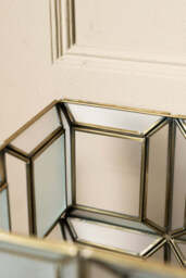 Gold Geometric Glass Table Lamp - thumbnail 3