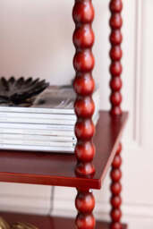 Red Bobbin Square Side Table - thumbnail 5