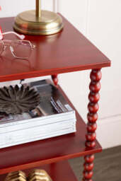 Red Bobbin Square Side Table - thumbnail 4