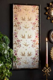 Beautiful Birds & Pink Flowers Decorative Mirror - thumbnail 4