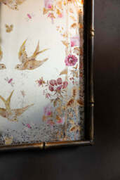 Beautiful Birds & Pink Flowers Decorative Mirror - thumbnail 5