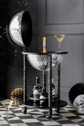 Black Disco Ball Drinks Trolley Cart - thumbnail 3