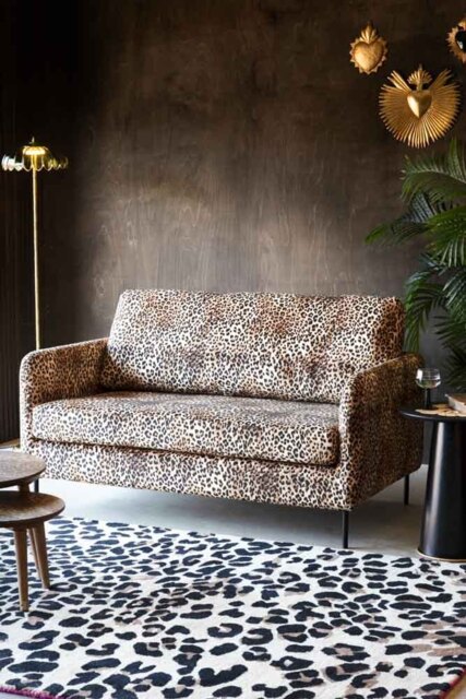 The Edie Leopard Print 2 Seater Sofa - image 1