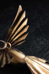 Antique Gold Bird Hanging Ornament - thumbnail 4
