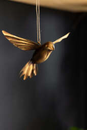 Antique Gold Bird Hanging Ornament - thumbnail 5