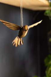 Antique Gold Bird Hanging Ornament - thumbnail 3