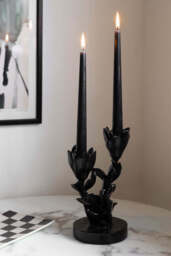 Beautiful Tapered Black Dinner Candle - thumbnail 5