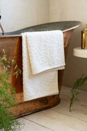 Leopard Jacquard Towel in Almond - thumbnail 5