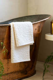 Leopard Jacquard Towel in Almond - thumbnail 3