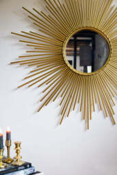 Gold Starburst Framed Decorative Mirror - thumbnail 3