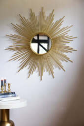 Gold Starburst Framed Decorative Mirror - thumbnail 1