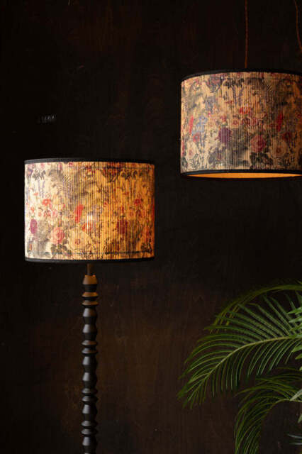 Bamboo Floral Print Easyfit Lampshade - image 1