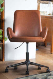 Moulded Swivel Chair Mocha - thumbnail 4