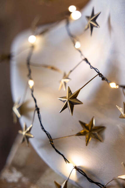 Gold Star Fairy Lights - image 1