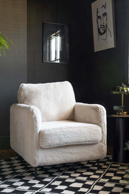 The Edie Faux Fur Armchair - image 1