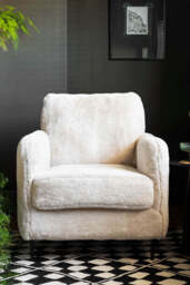 The Edie Faux Fur Armchair - thumbnail 3
