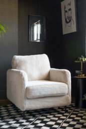 The Edie Faux Fur Armchair - thumbnail 1
