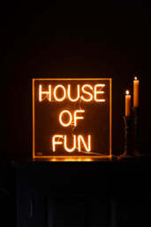 House Of Fun Neon Light Box - thumbnail 1