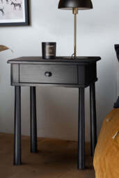 Elegant Black Bedside Table - thumbnail 3