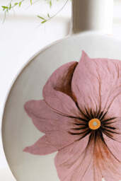 White & Pink Floral Vase - thumbnail 3