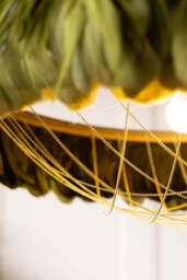 Fabulous Feather Ceiling Light Shade - Olive Green - thumbnail 4