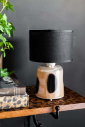 Spotted Glass Rechargeable Table Lamp - thumbnail 3