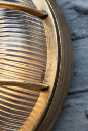 Antique-Style Brass Outdoor Wall Light - thumbnail 4