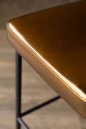 Burnished Gold Roll Back Bar Stool - thumbnail 5