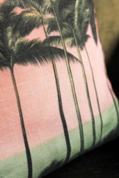 Palm Paradise Cushion with Piped Edge - thumbnail 4