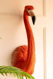 Large Faux Flamingo Head Wall Art - thumbnail 3