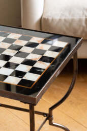 Bronze Effect Chess Side Table - thumbnail 4
