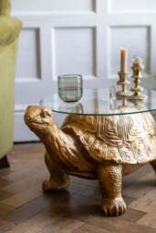 Gold Tortoise Side Table - thumbnail 4