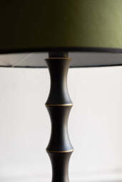 Vintage-Inspired Floor Lamp With Green Lampshade - thumbnail 5