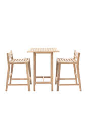 Acacia Wood Garden Bar Table Set - thumbnail 5
