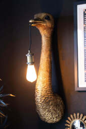 Antique Bronze Ostrich Wall Light - thumbnail 4