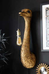 Antique Bronze Ostrich Wall Light - thumbnail 1