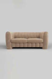 The Bowie Large Sofa In Luxe Needlecord Velvet Natural Whisper - thumbnail 4