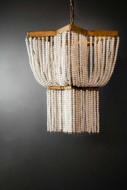 Star Shaped Beaded Statement Chandelier Light - image 1