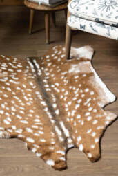 Faux Deer Hide Rug - thumbnail 4