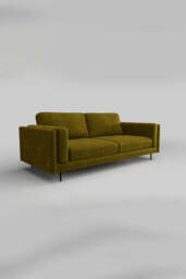 The Grace Large Sofa In Luxe Needlecord Velvet Vintage Green - thumbnail 4