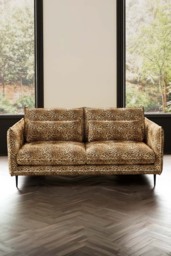 The Lola 3 Seater Sofa in Leopard Print Velvet - thumbnail 5